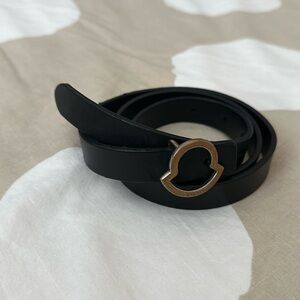Original MONCLER leather skinny belt.